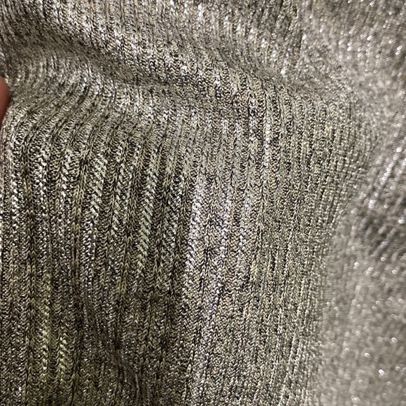 ANTHROPOLOGIE LETITIA RACERBACK SHIMMER TANK Bishop + Young Women’s Size Medium - Picture 4 of 6